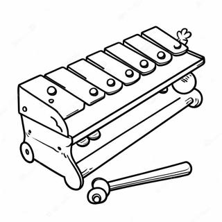 Page à colorier de xylophone | Page de coloriage Xylophone