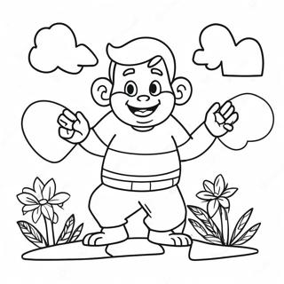 Page à colorier drôle No David | Page de coloriage Non David