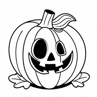 Page à colorier de mini citrouille d'Halloween | Page de coloriage Mini Halloween