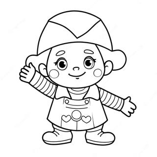 Page à colorier Noddy | Page de coloriage Noddy