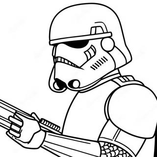 Page à colorier de Sith Trooper | Page de coloriage Soldat Sith