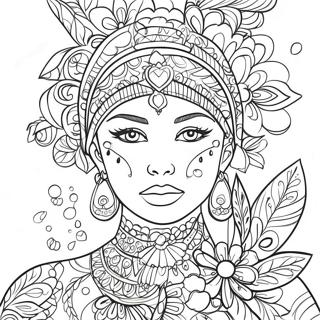 Page à colorier d'art Posca vibrant | Page de coloriage Posca
