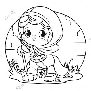 Page à colorier Ohuhu pour enfants | Page de coloriage Ohuhu