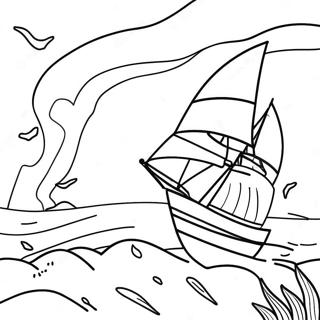 Page à colorier Temps Orageux | Page de coloriage Temps orageux