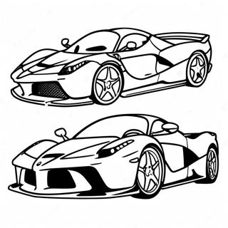 Page à colorier de LaFerrari Ferrari | Page de coloriage LaFerrari Ferrari