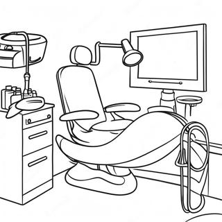 Page à colorier dentaire d'Ada | Page de coloriage Ada Dentaire