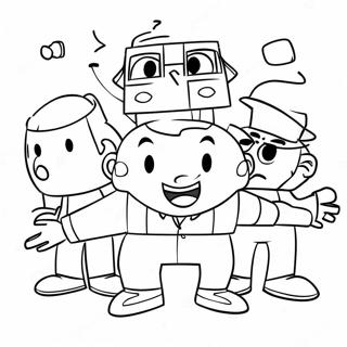 Page à colorier des personnages de Big Block Singsong | Page de coloriage Chansons de Big Block