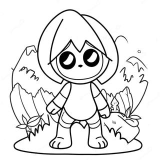 Page à colorier Deltarune | Page de coloriage Deltarune