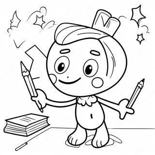 Page à colorier amusante de classe de 3ème année | Page de coloriage 3ème année
