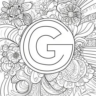 Page à colorier du logo Google | Page de coloriage Google
