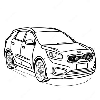 Page à colorier de Kia | Page de coloriage Kia