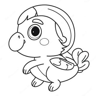 Page à colorier Pénélope Aventurière | Page de coloriage Pénélope