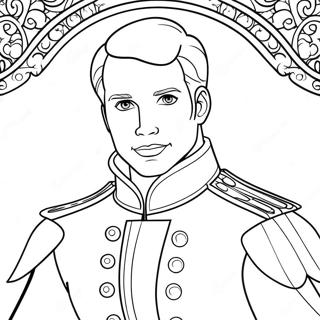 Page à colorier Prince Charmant | Page de coloriage Prince Charmant