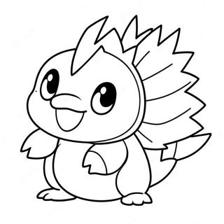 Page à colorier Cyndaquil en Action | Page de coloriage Cyndaquil