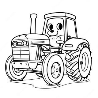 Page à colorier Tracteur Ted | Page de coloriage Tracteur Ted
