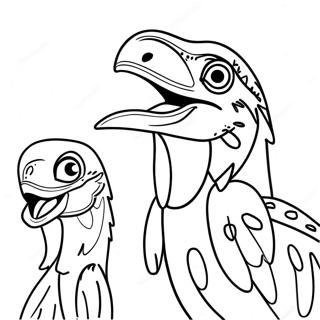 Rapaces à Colorier | Page de coloriage Raptors