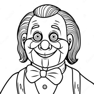 Page à colorier Billy le Marionnettiste | Page de coloriage Billy la marionnette