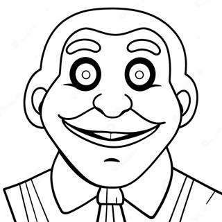 Page à colorier Billy le Marionnettiste Effrayant | Page de coloriage Billy la marionnette