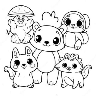 Page à colorier des Pajanimals | Page de coloriage Pajanimals