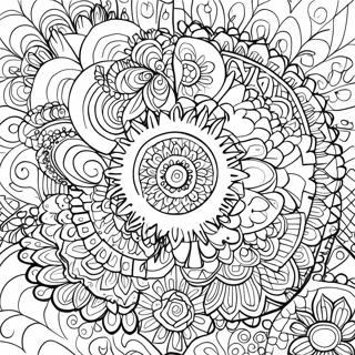 Page à colorier de mandala de chakra psychédélique | Page de coloriage Chakra Psychédélique