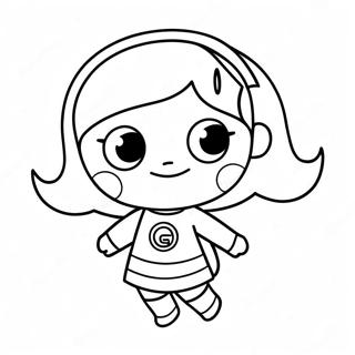 Page à colorier WordGirl | Page de coloriage FilleDesMots