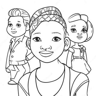 Page à colorier Personnes Noires | Page de coloriage PersonnesNoires