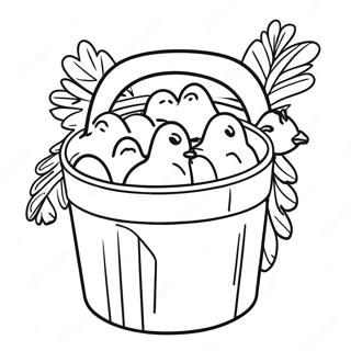 Page à colorier Seau de Poulet KFC | Page de coloriage KFC