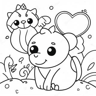 Page à colorier Animaux Britto Colorés | Page de coloriage Britto