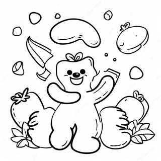 Page à colorier Sour Patch Kids | Page de coloriage Patch acide