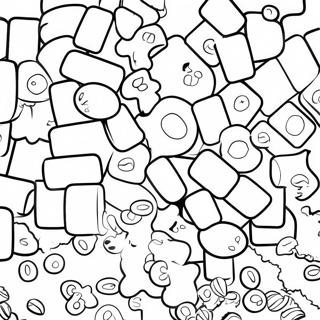 Page à colorier colorée Sour Patch Candy | Page de coloriage Patch acide