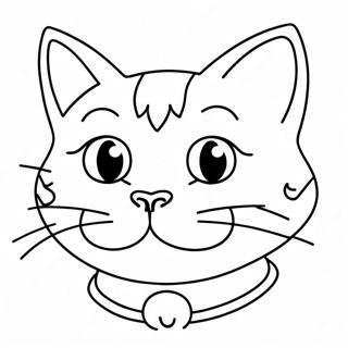 Page à colorier chat sarcastique avec attitude | Page de coloriage Sarcastique