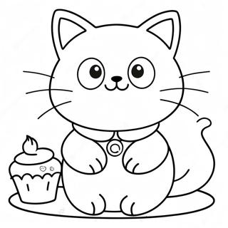 Page à colorier Chococat | Page de coloriage Chococat