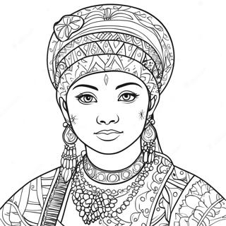 Page à colorier de Genya | Page de coloriage Genya