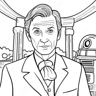 Page à colorier de Dr. Who | Page de coloriage Dr. Who