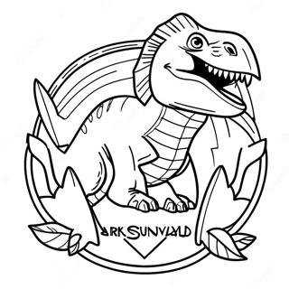 Page à colorier logo Ark Survival Evolved | Page de coloriage Ark Survival Evolved