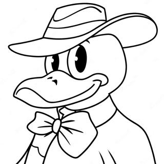 Page à Colorier Darkwing Duck | Page de coloriage Canard Noir