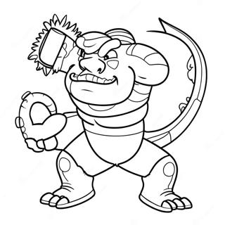 Page à colorier Koraidon en Action | Page de coloriage Koraidon