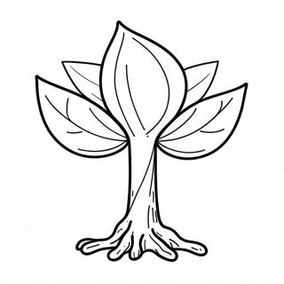 Page à colorier de pousse | Page de coloriage Germes