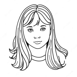 Page à colorier de la chanson de Daria | Page de coloriage Chanson de Daria