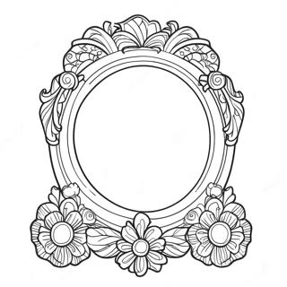 Page à colorier du miroir | Page de coloriage Miroir