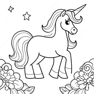 Page à colorier Princesse Licorne | Page de coloriage Princesse Licorne