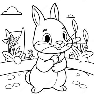 Page à colorier de Pierre Lapin | Page de coloriage Pierre