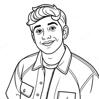 Page à colorier de Faze Rug | Page de coloriage Faze Rug