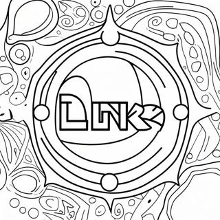 Page à colorier du logo Blink 182 | Page de coloriage Blink 182