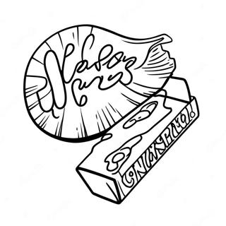 Page à colorier Emballage Snickers amusant | Page de coloriage Snickers