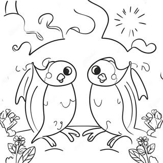 Page à colorier des contraires | Page de coloriage Contraires