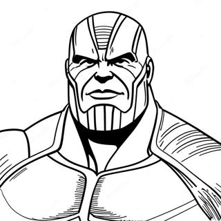 Page à colorier Thanos | Page de coloriage Thanos
