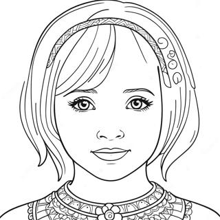 Page à colorier de Mia | Page de coloriage Mia