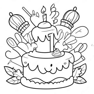Joyeux 12ème Anniversaire Coloriages