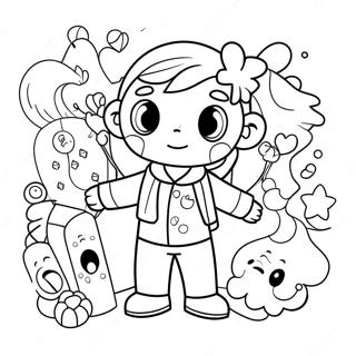 Page à colorier des personnages amusants de Kidadl | Page de coloriage Kidadl